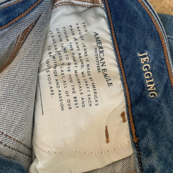 American Eagle Jegging Light Colored Jeans Size 8 - Picture 5 of 5